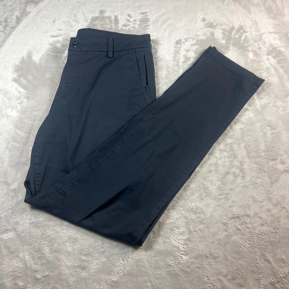 Birddogs Men's 32x32 Pants Navy Blue Slim Fit Stretch Chino Zipper Pockets